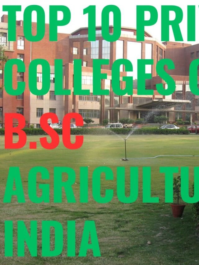 Top 10 College of B.Sc Ag in India